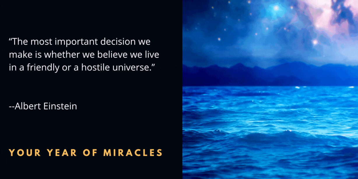 how to trust the universe